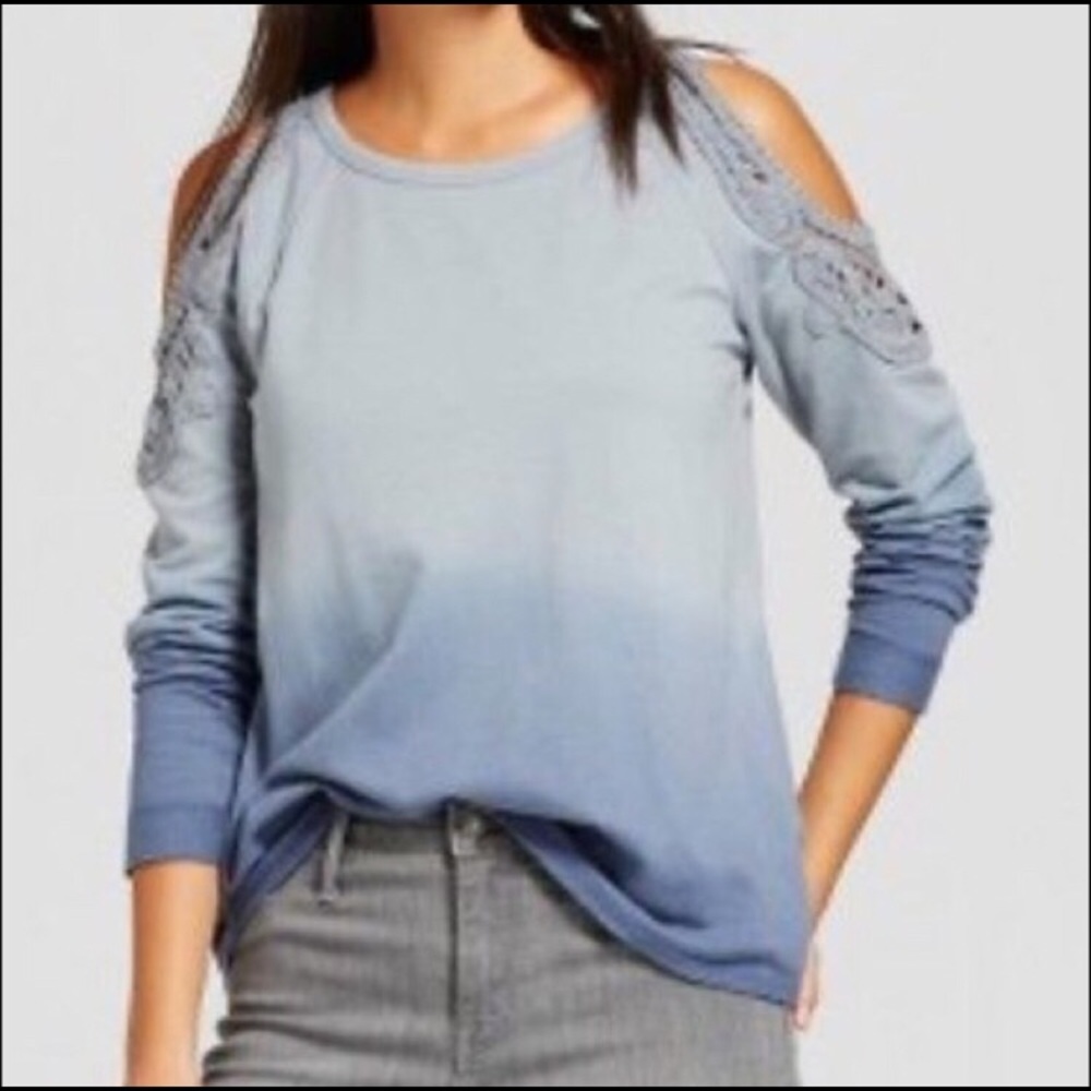 Ombré Cole shoulder top